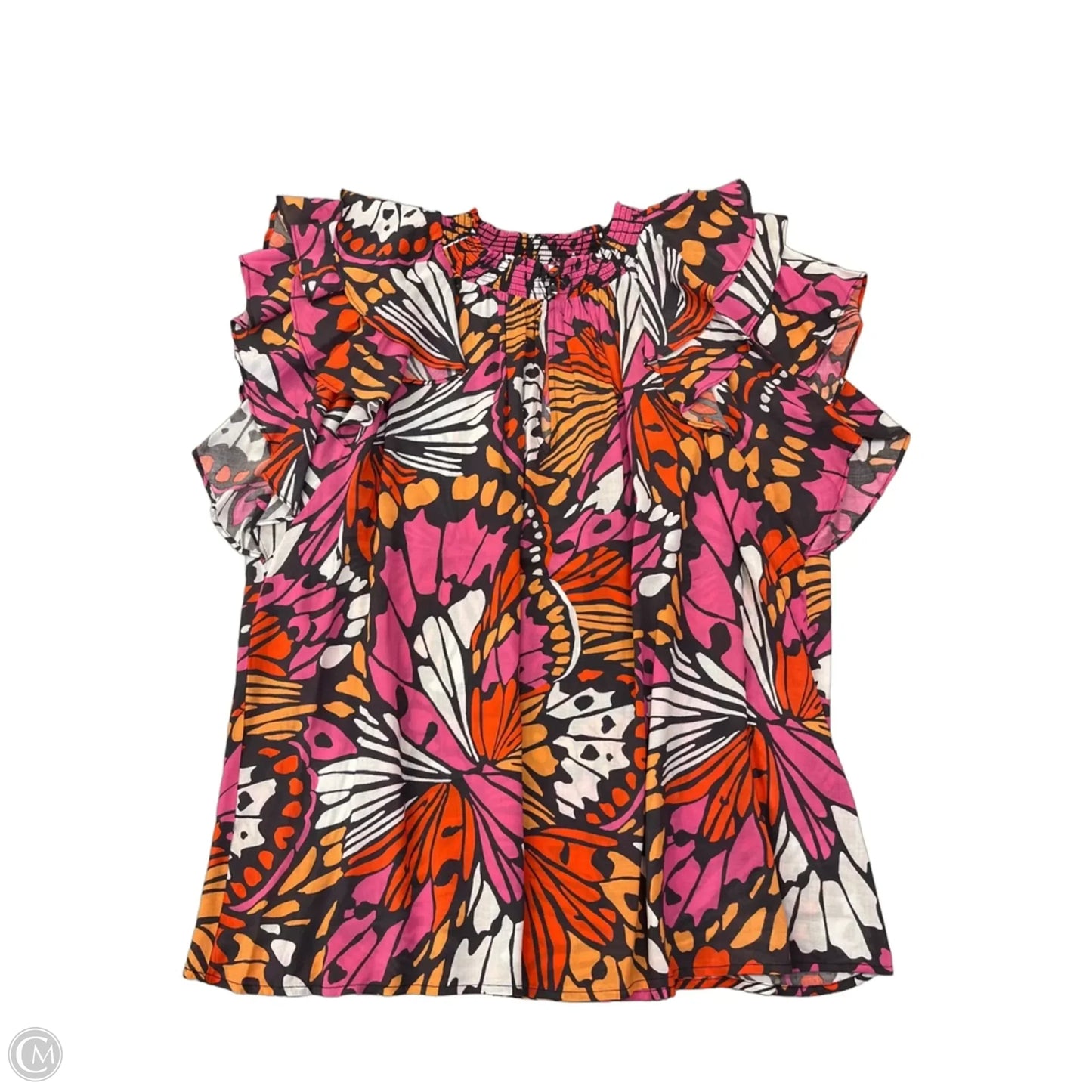 Top Short Sleeve By Dr2 In Animal Print, Size: Xxl