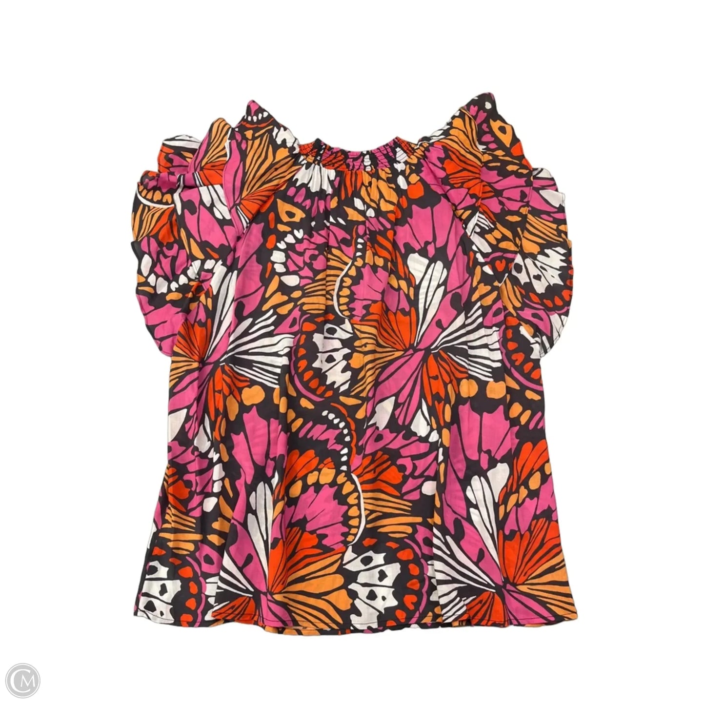 Top Short Sleeve By Dr2 In Animal Print, Size: Xxl