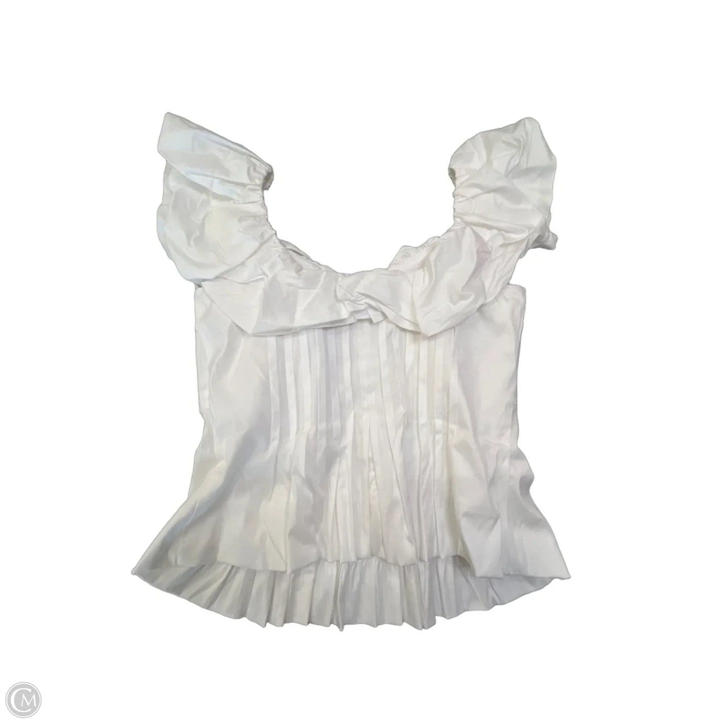 Top Short Sleeve By White House Black Market In White, Size: M