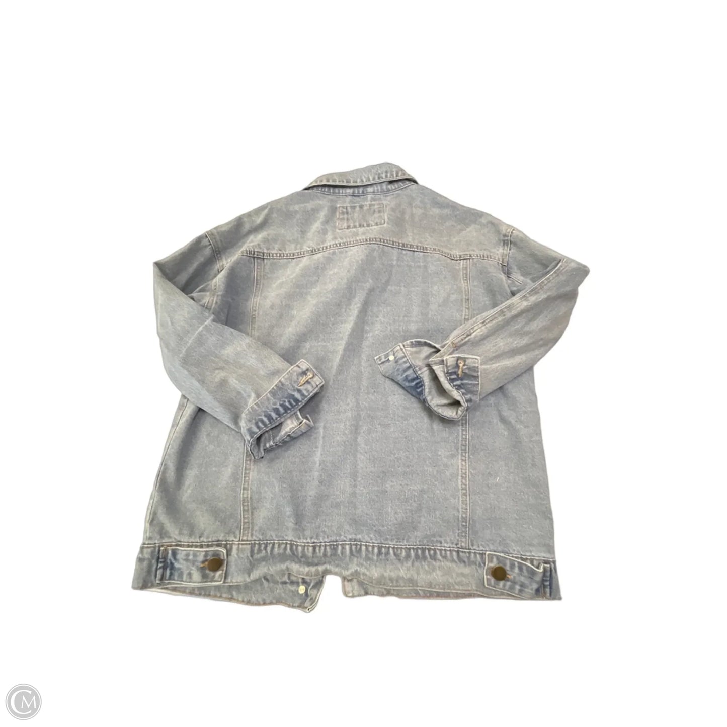 Jacket Denim By Active Usa In Blue Denim, Size: M