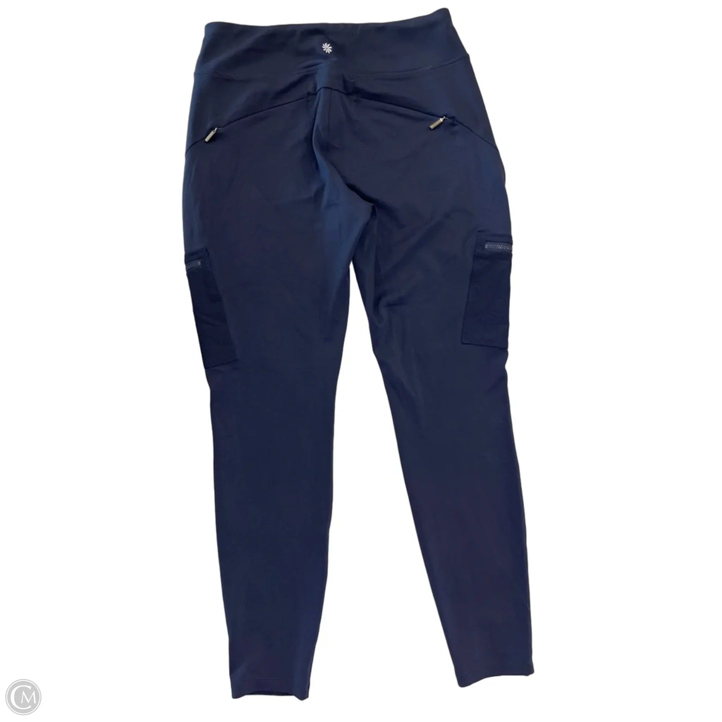 Athletic Leggings By Athleta In Navy, Size: M
