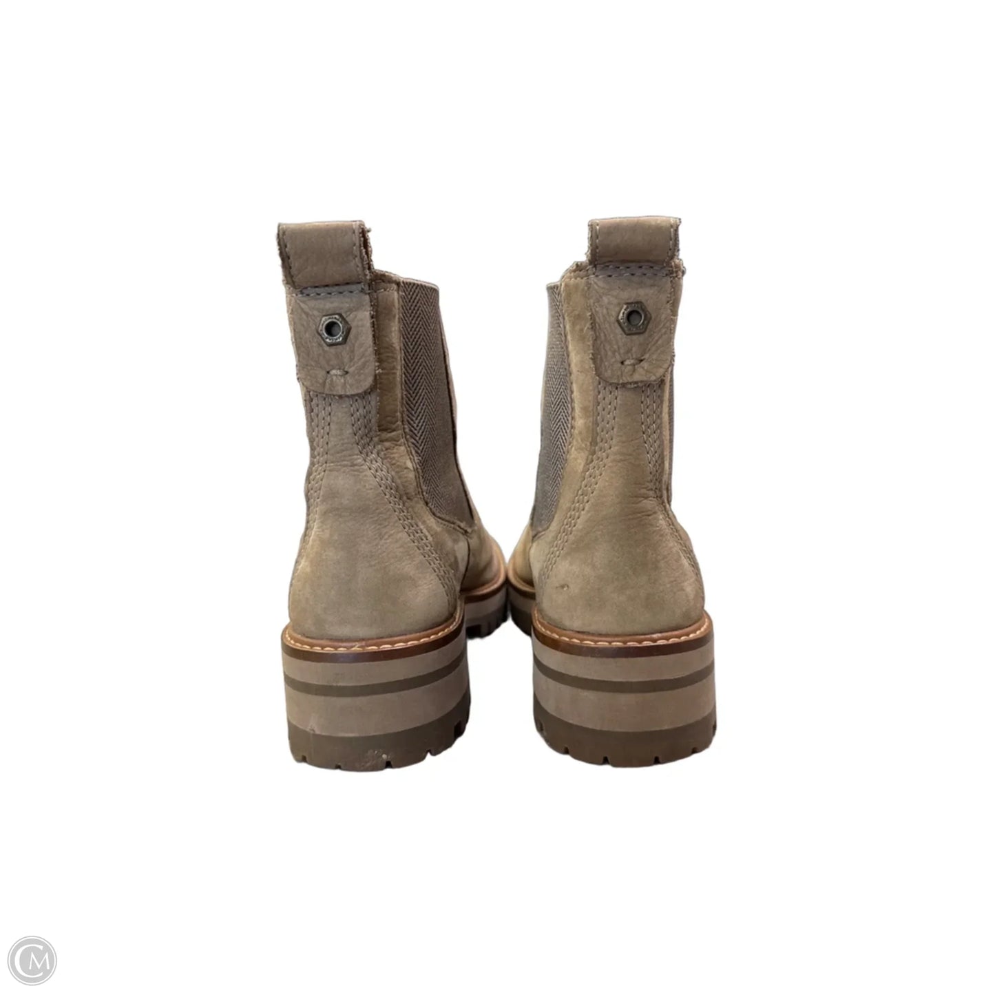 Boots Leather By Timberland In Taupe, Size: 7
