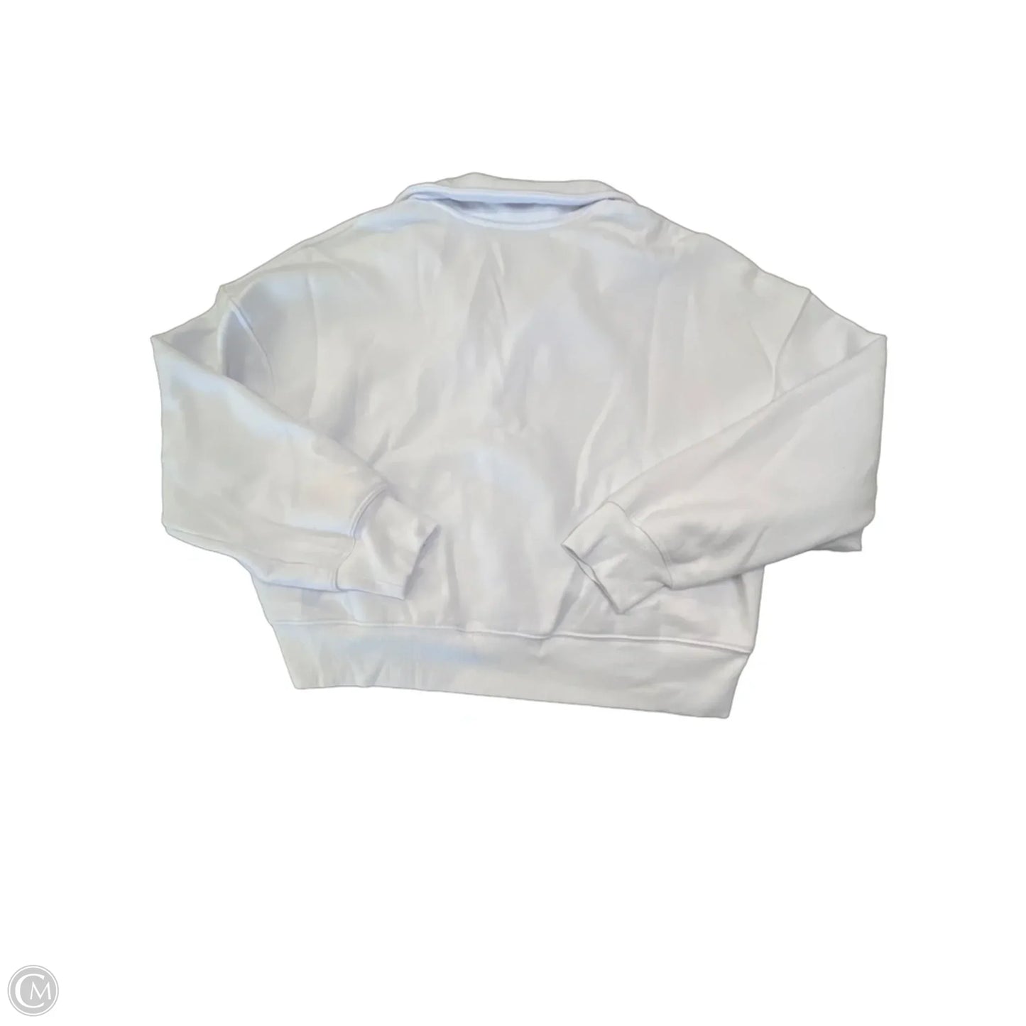 Athletic Sweatshirt Hoodie By Dkny In White, Size: L