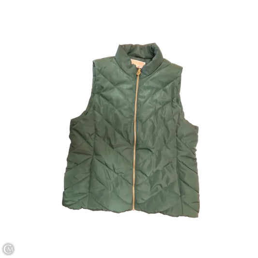 Vest Puffer & Quilted By Michael By Michael Kors In Green, Size: Xl