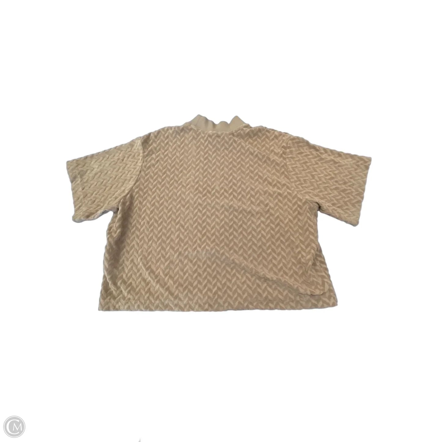 Top Short Sleeve By Nike Apparel In Tan, Size: Xl
