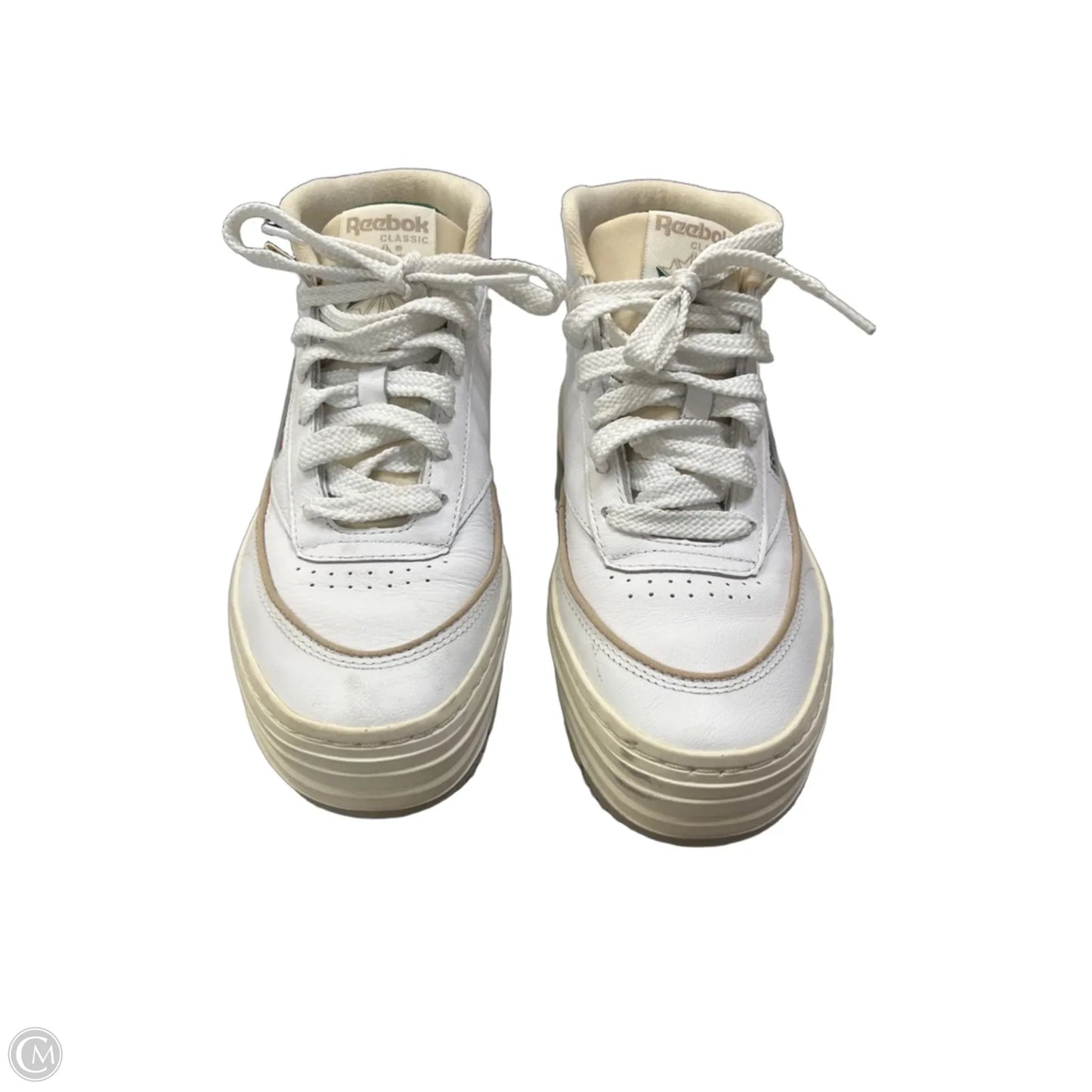 Shoes Sneakers Platform By Reebok In Green & White, Size: 7.5