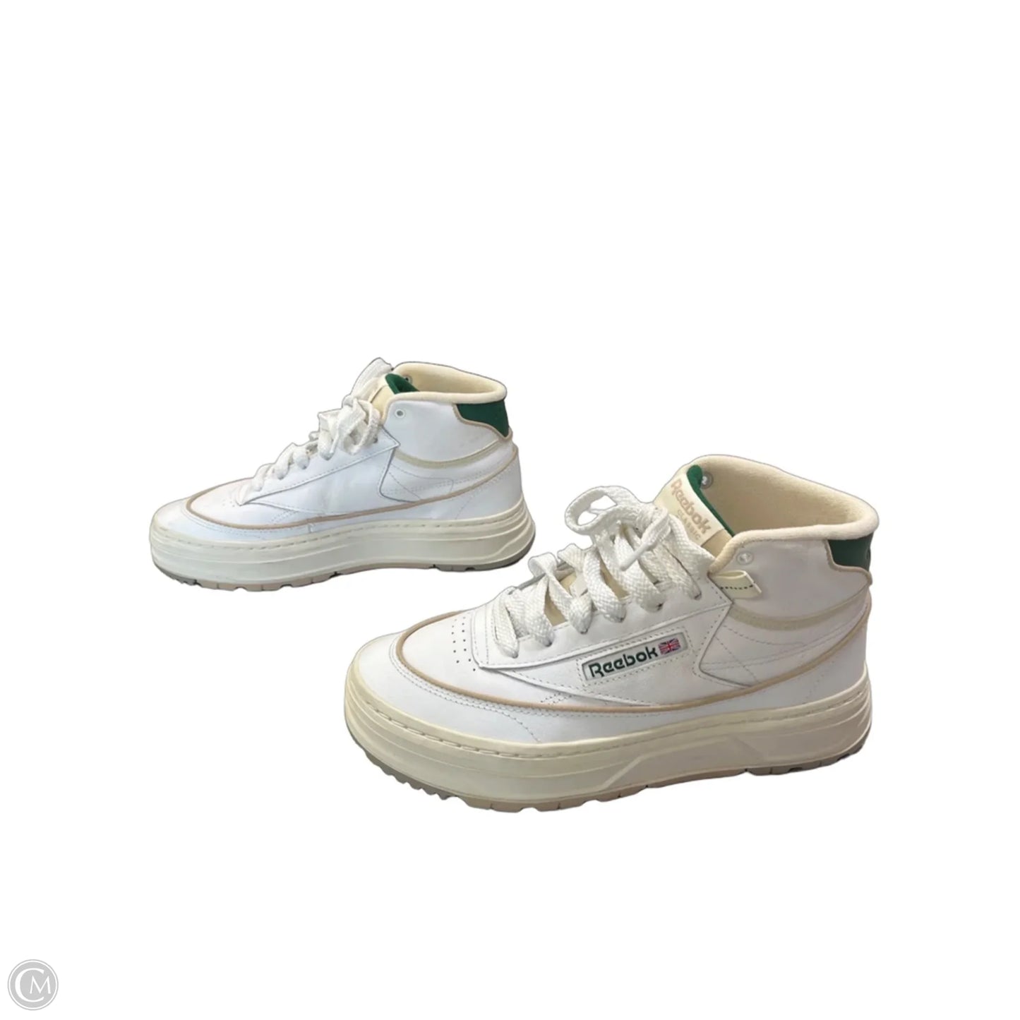 Shoes Sneakers Platform By Reebok In Green & White, Size: 7.5