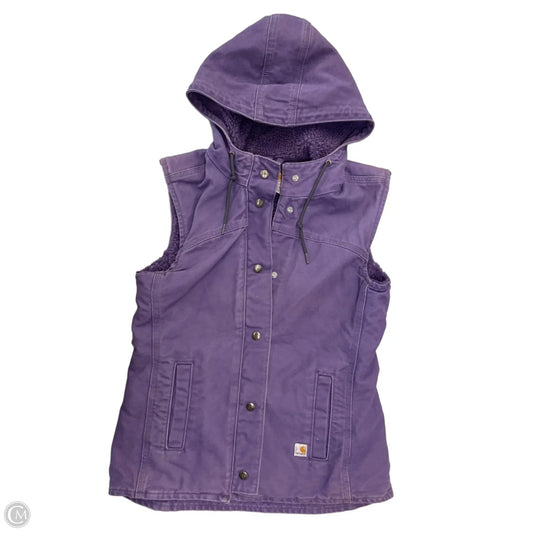 Vest Faux Fur & Sherpa By Carhartt In Purple, Size: Xs