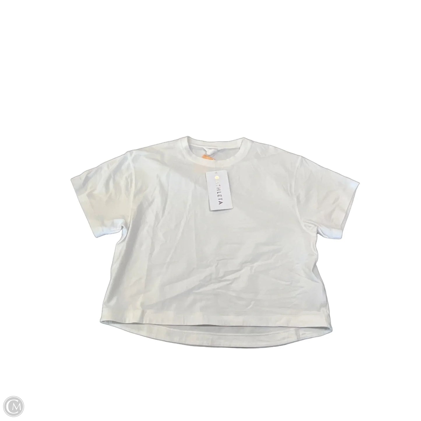 Athletic Top Short Sleeve By Athleta In White, Size: S