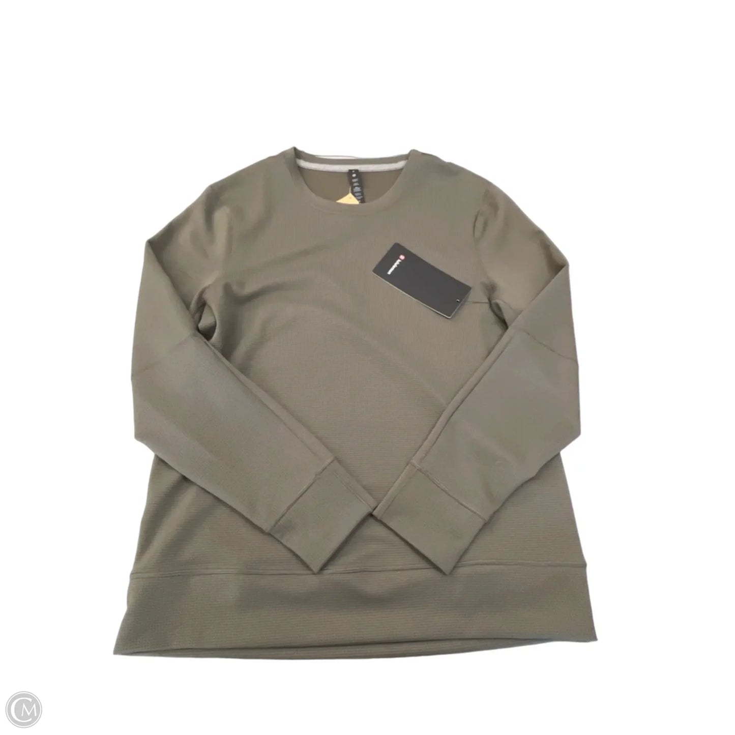 Athletic Top Long Sleeve Crewneck By Lululemon In Green, Size: M