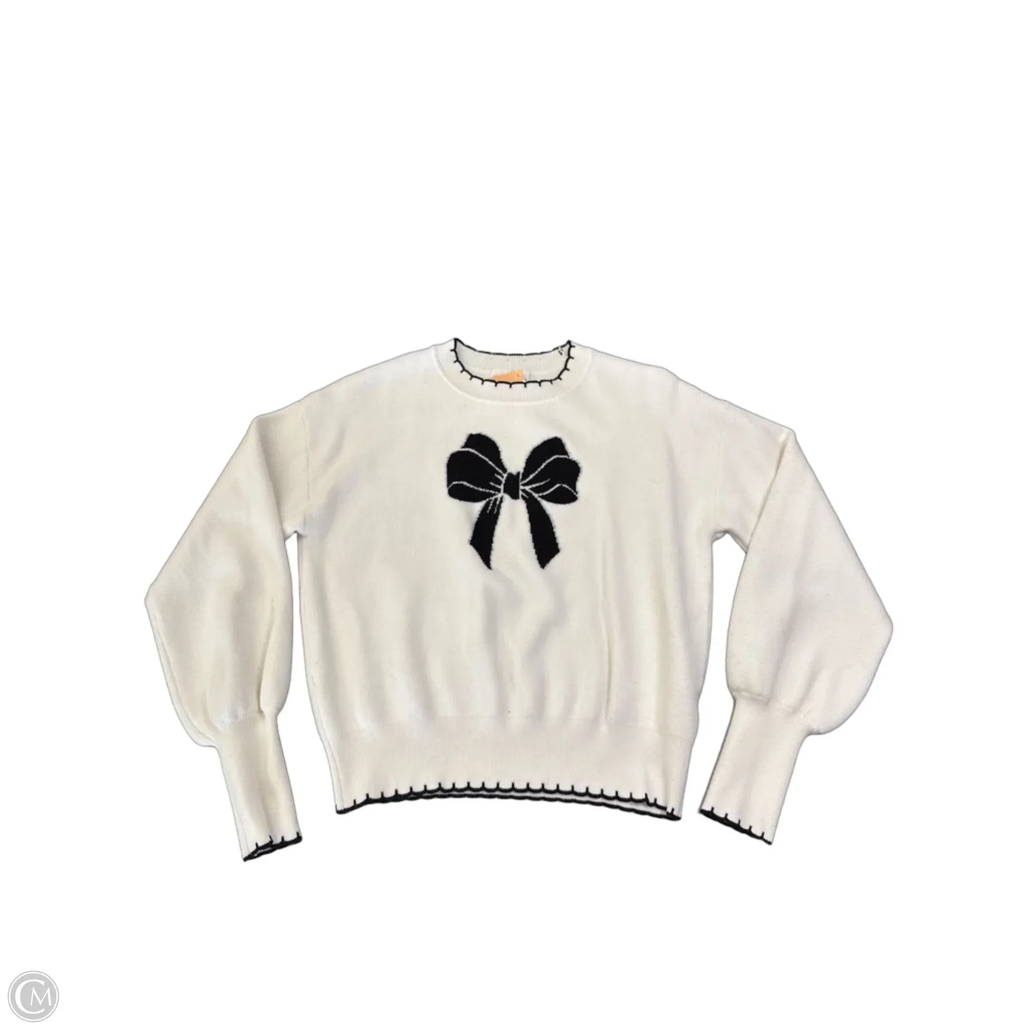Sweater By Clothes Mentor In White, Size: S