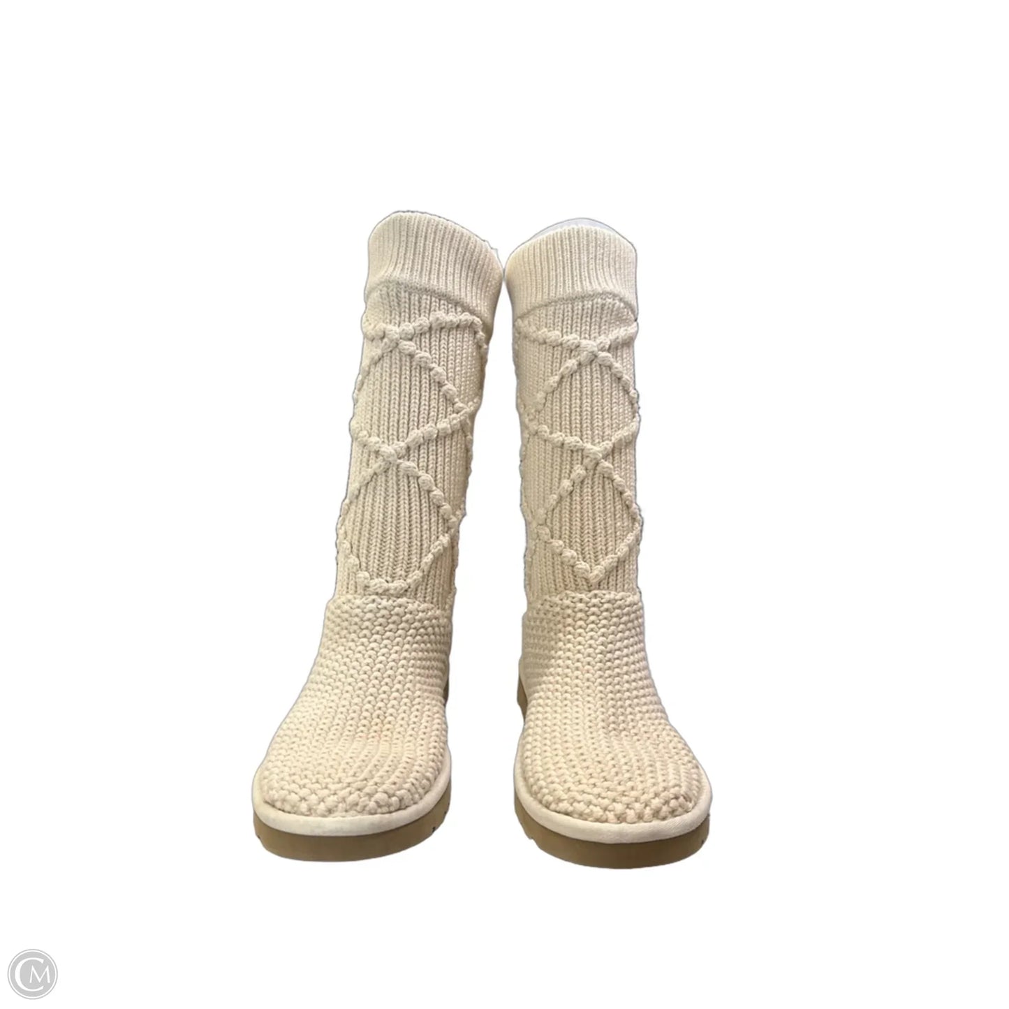 Boots Designer By Ugg In Cream, Size: 7