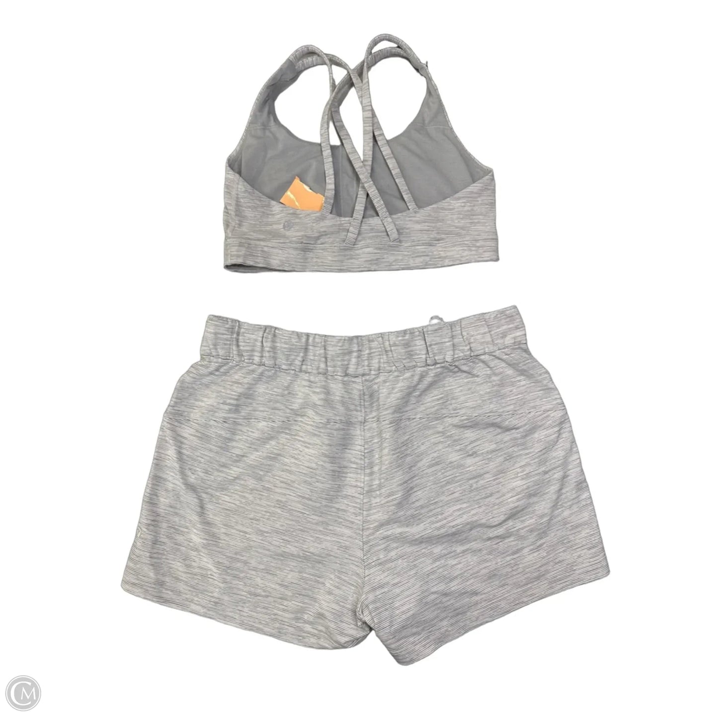 Athletic Shorts 2pc By Lululemon In Grey, Size: M