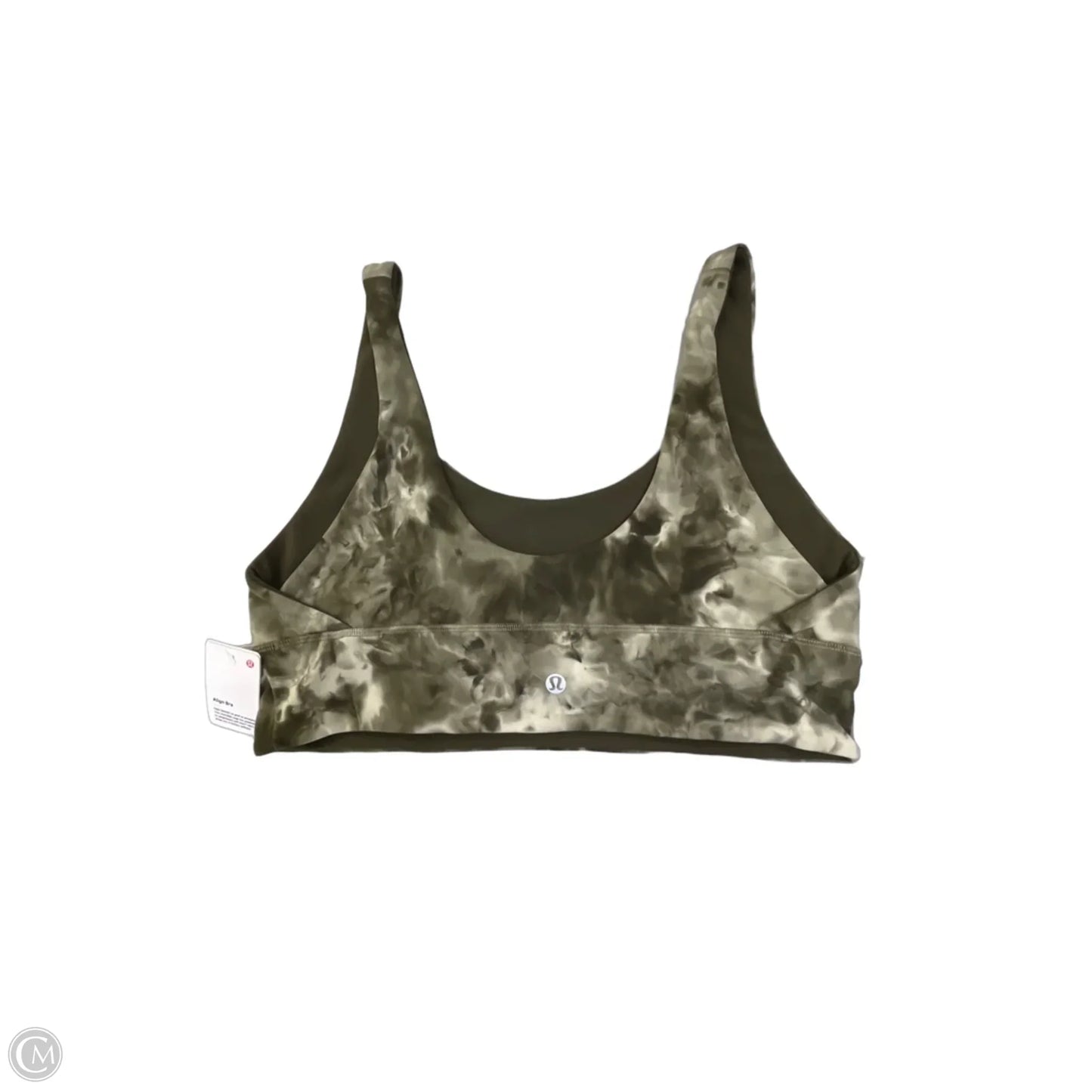 Athletic Bra By Lululemon In Tie Dye Print, Size: L