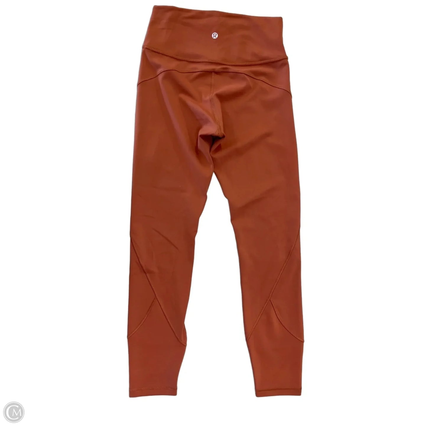 Athletic Leggings By Lululemon In Orange, Size: S