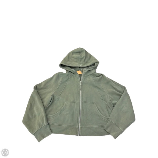 Sweatshirt Hoodie By Lululemon In Green, Size: M