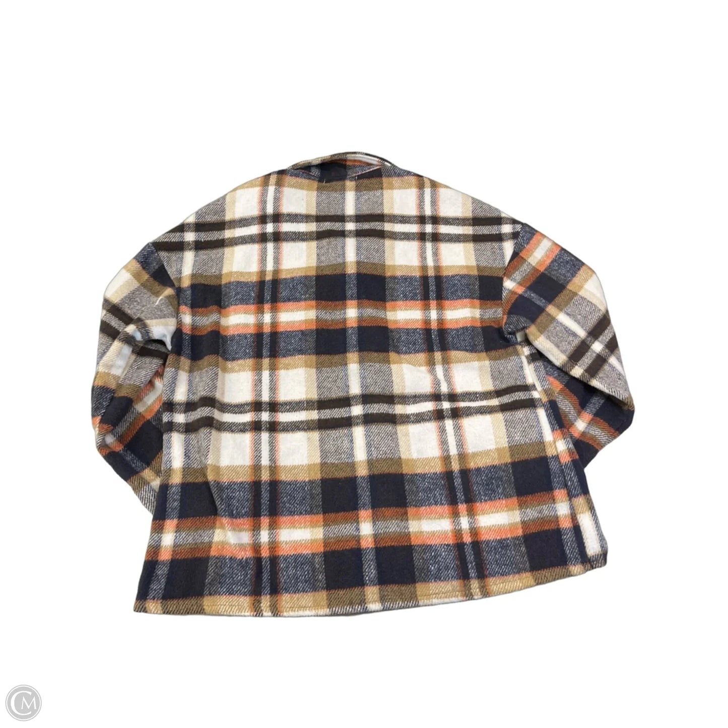 Jacket Shirt By Cmf In Checkered Pattern, Size: L