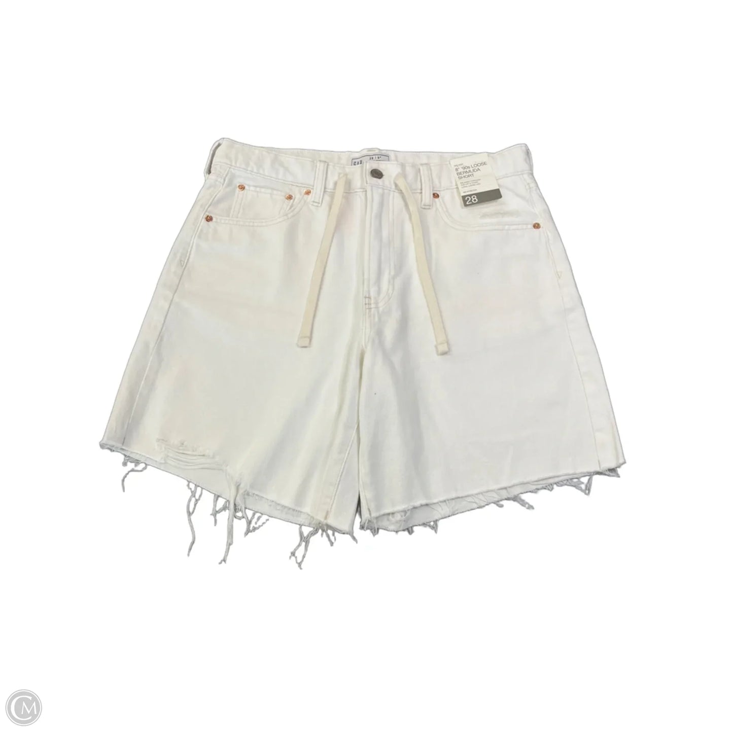 Shorts By Gap In White Denim, Size: S