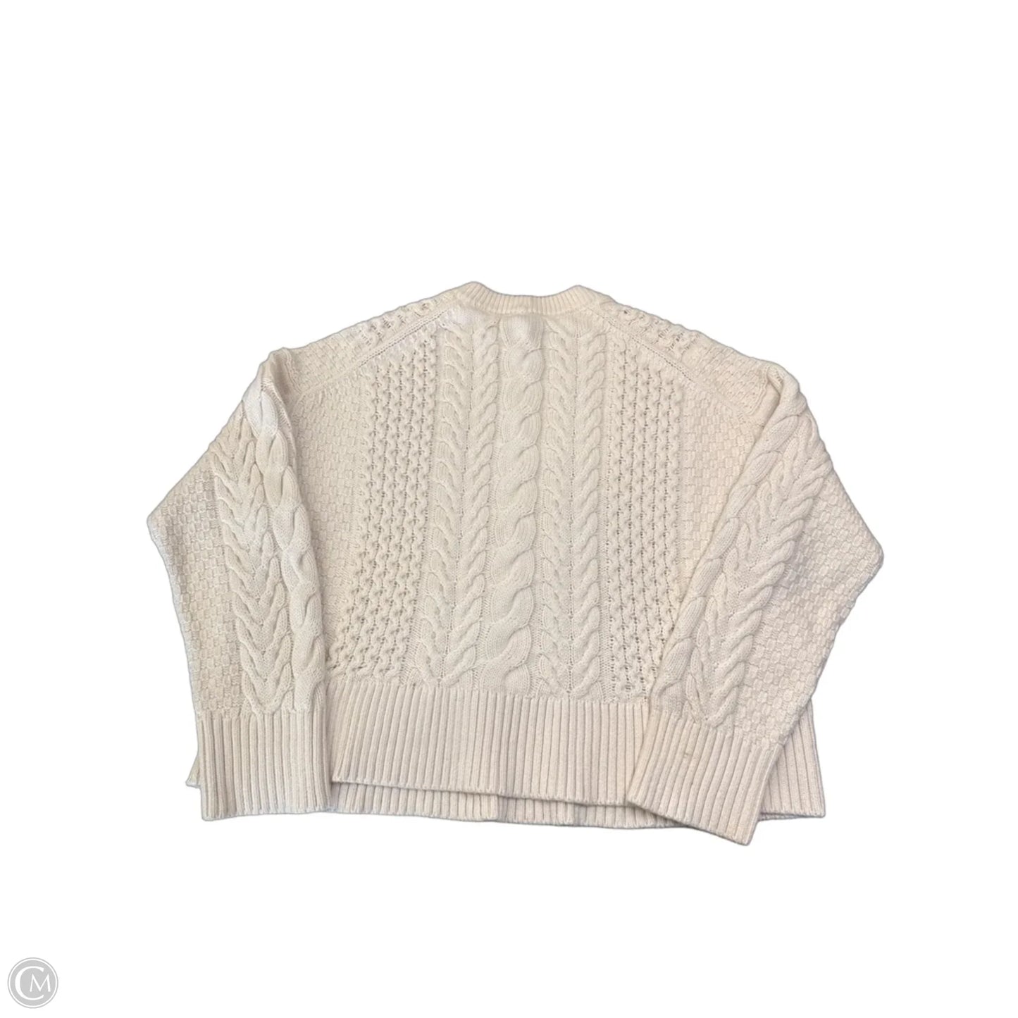 Sweater By Everlane In Ivory, Size: L