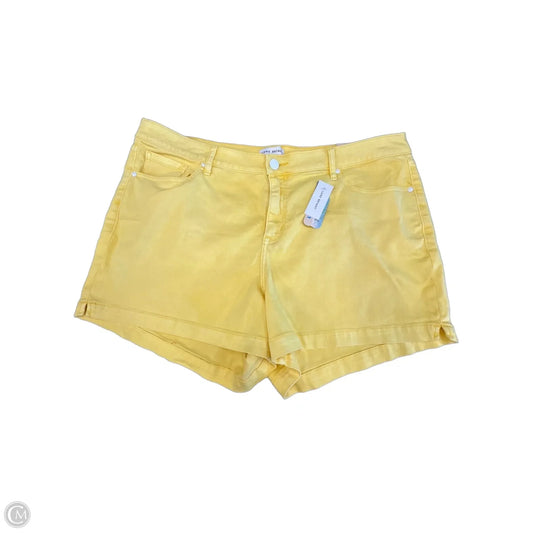 Shorts By Lane Bryant In Yellow Denim, Size: 3x
