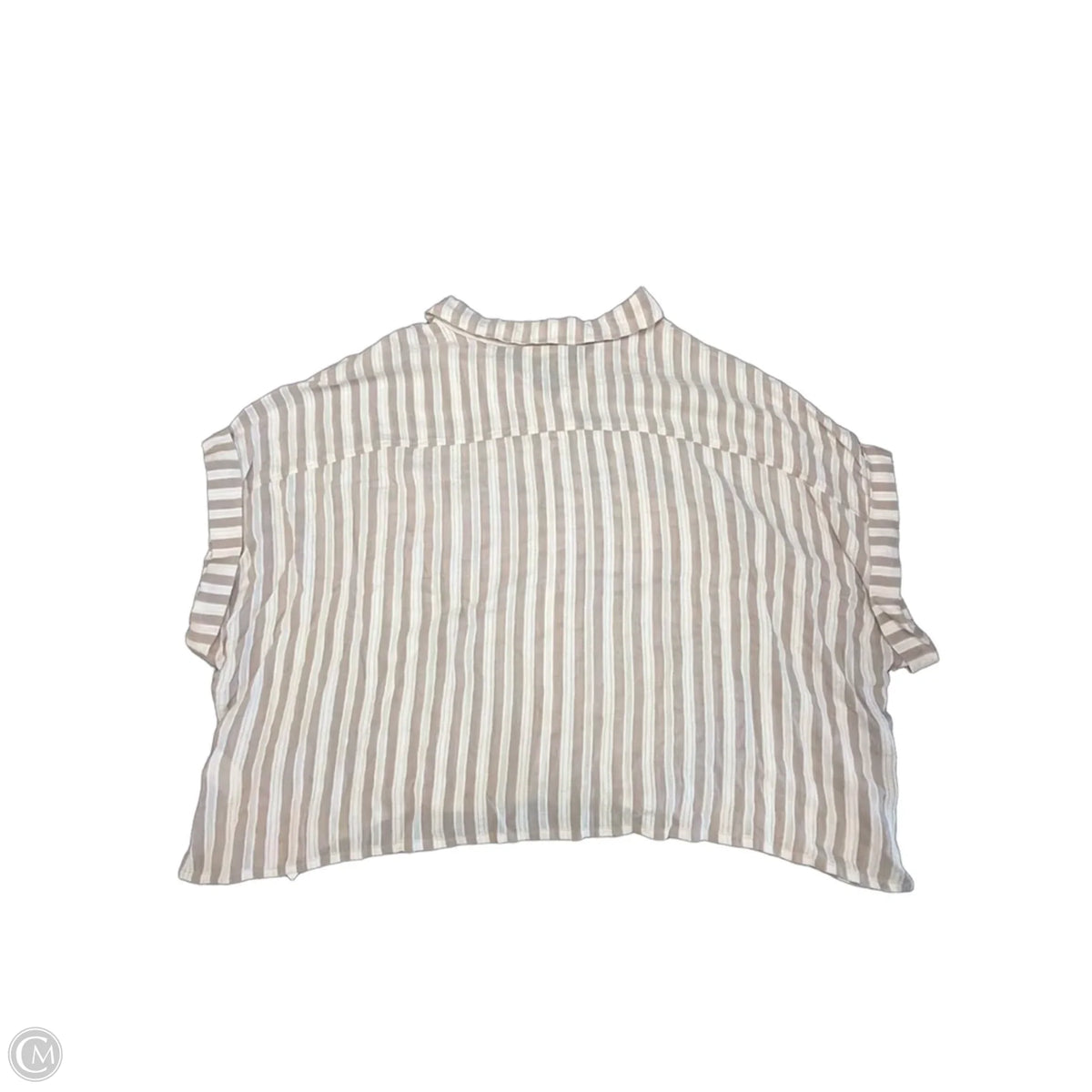 Top Short Sleeve By Arula In Striped Pattern, Size: 1x
