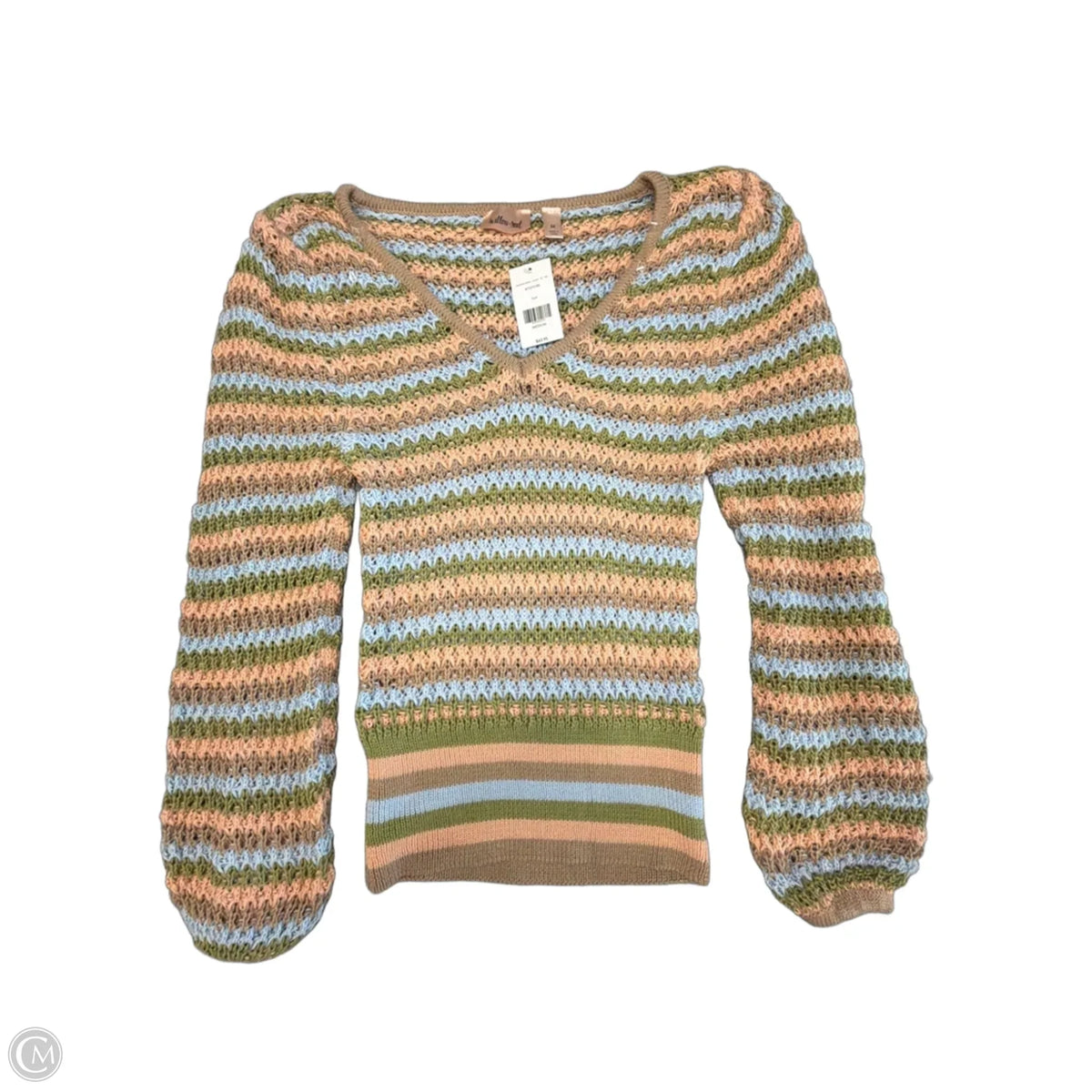 Sweater By Willow & Root In Striped Pattern, Size: M