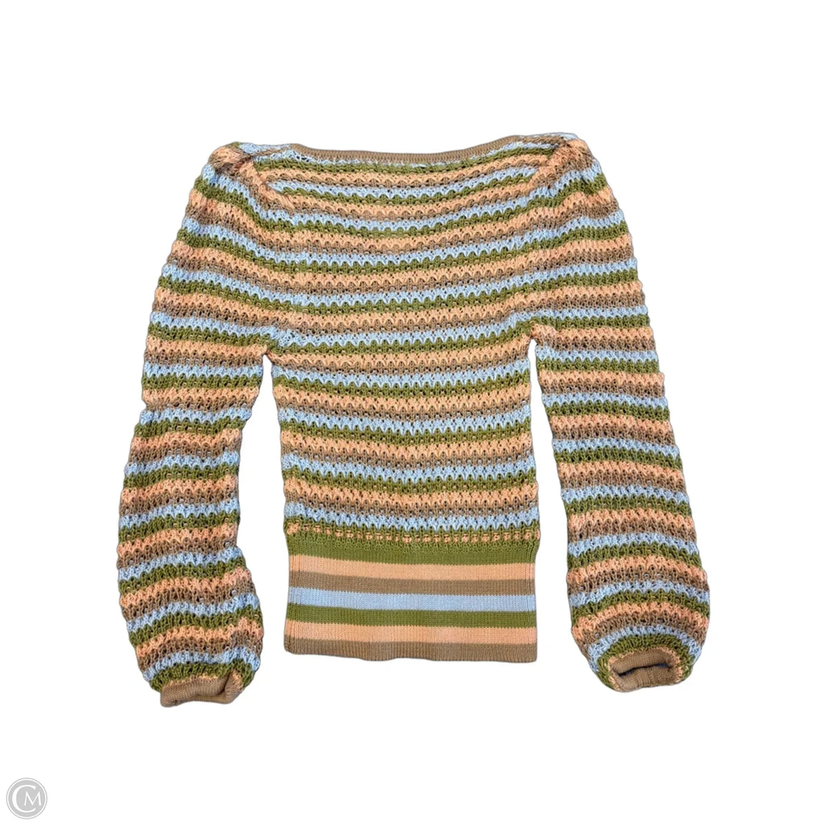 Sweater By Willow & Root In Striped Pattern, Size: M