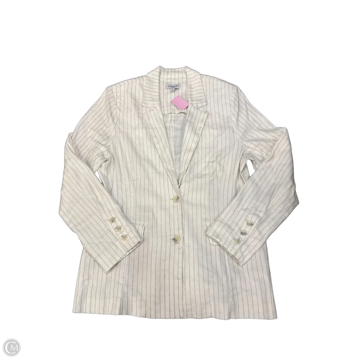 Blazer By Evereve In Striped Pattern, Size: M