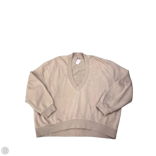Sweatshirt Crewneck By Skims In Taupe, Size: L