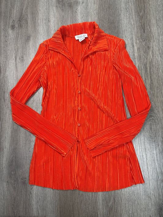Top Long Sleeve By Rachel Zoe In Orange, Size: Xs