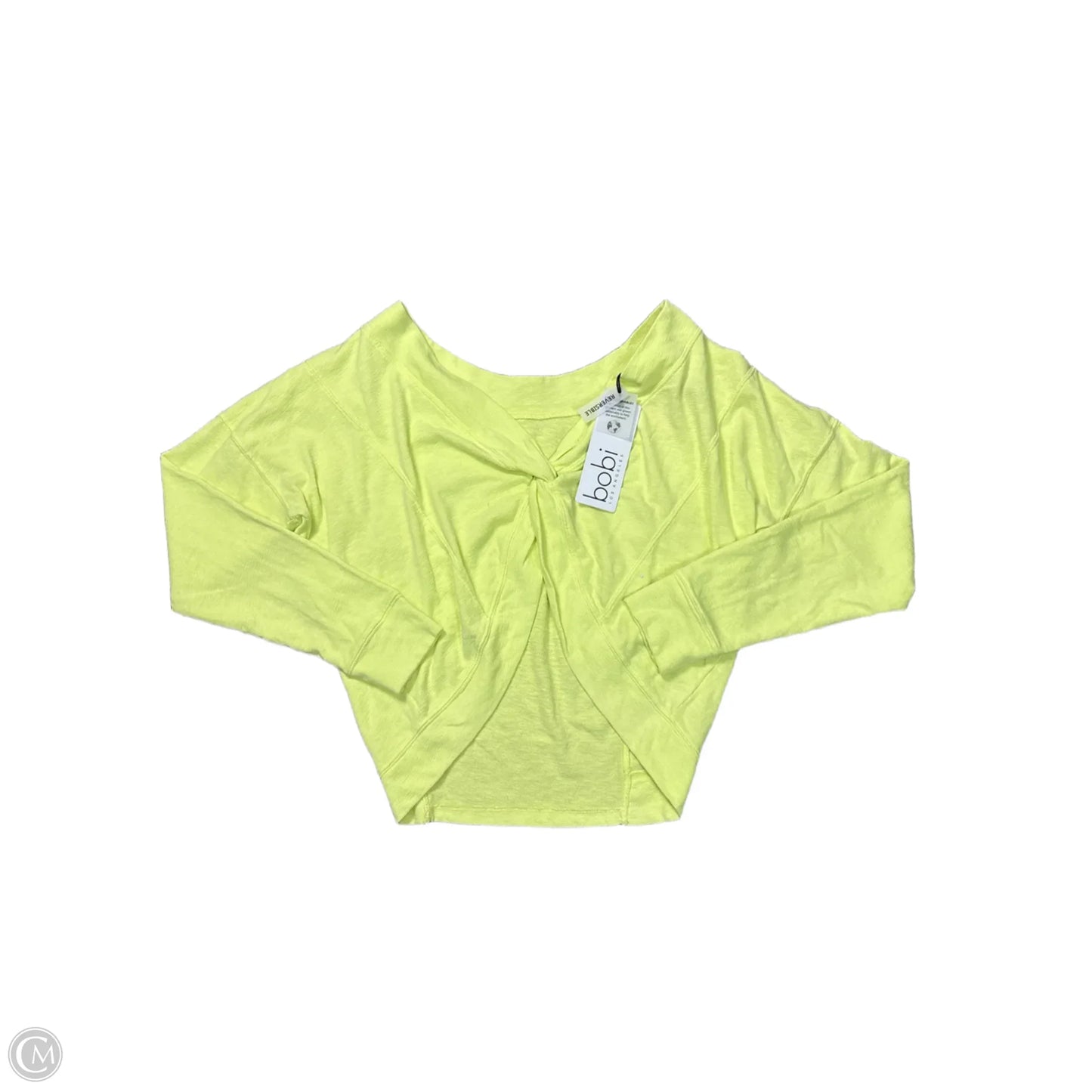 Top Long Sleeve By Bobi In Yellow, Size: M
