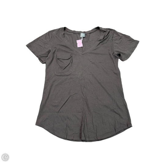 Top Short Sleeve Basic By Bobi In Green, Size: L