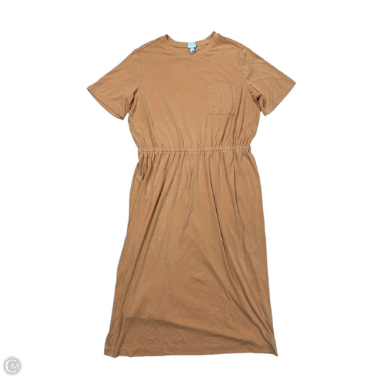 Dress Casual Midi By A New Day In Orange, Size: Xxl