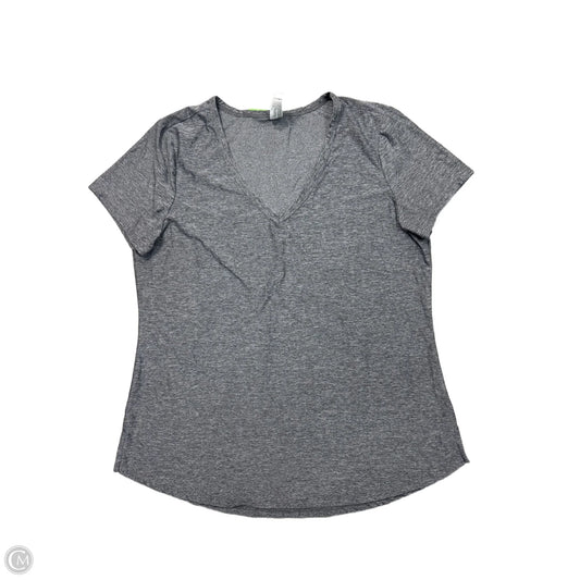 Athletic Top Short Sleeve By 90 Degrees By Reflex In Grey, Size: M