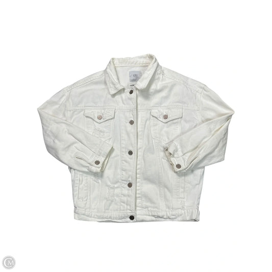 Jacket Denim By O&O In White Denim, Size: M