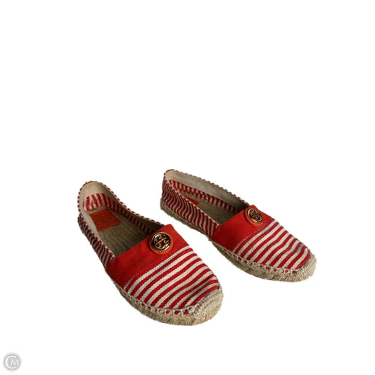 Shoes Designer By Tory Burch In Red & White, Size: 10
