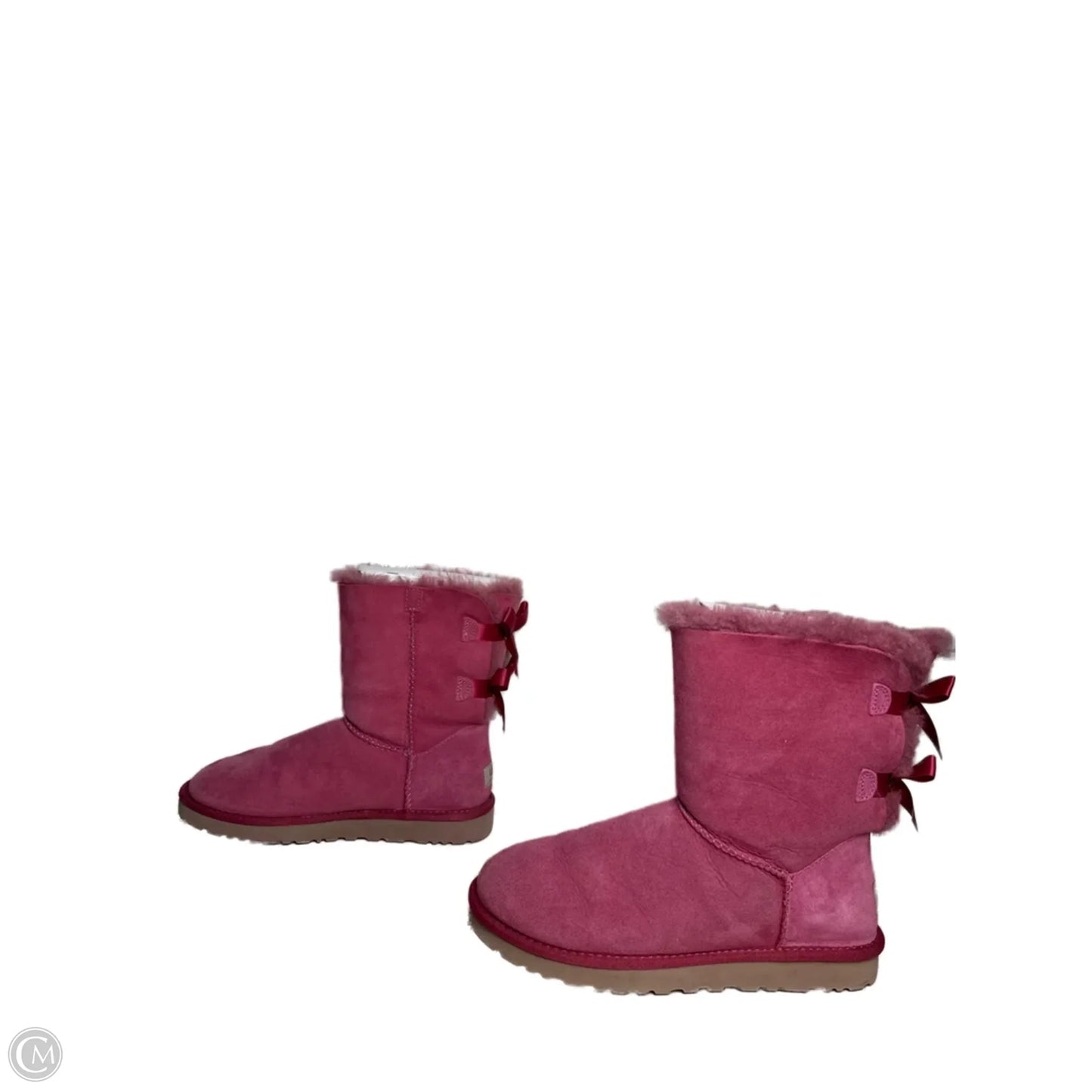 Boots Designer By Ugg In Pink, Size: 8