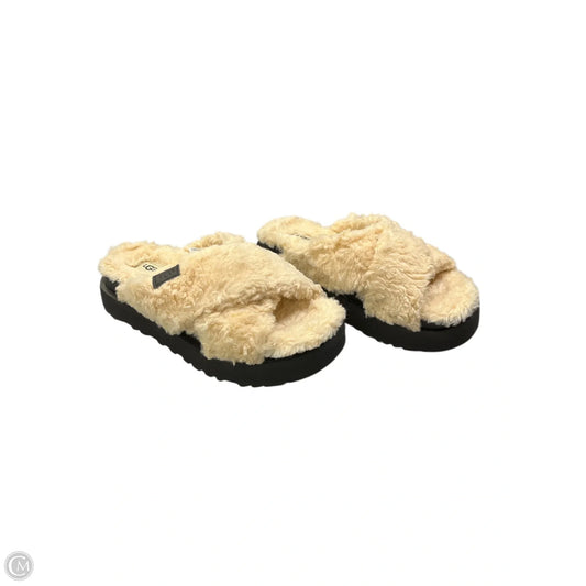 Sandals Designer By Ugg In Black & Tan, Size: 8