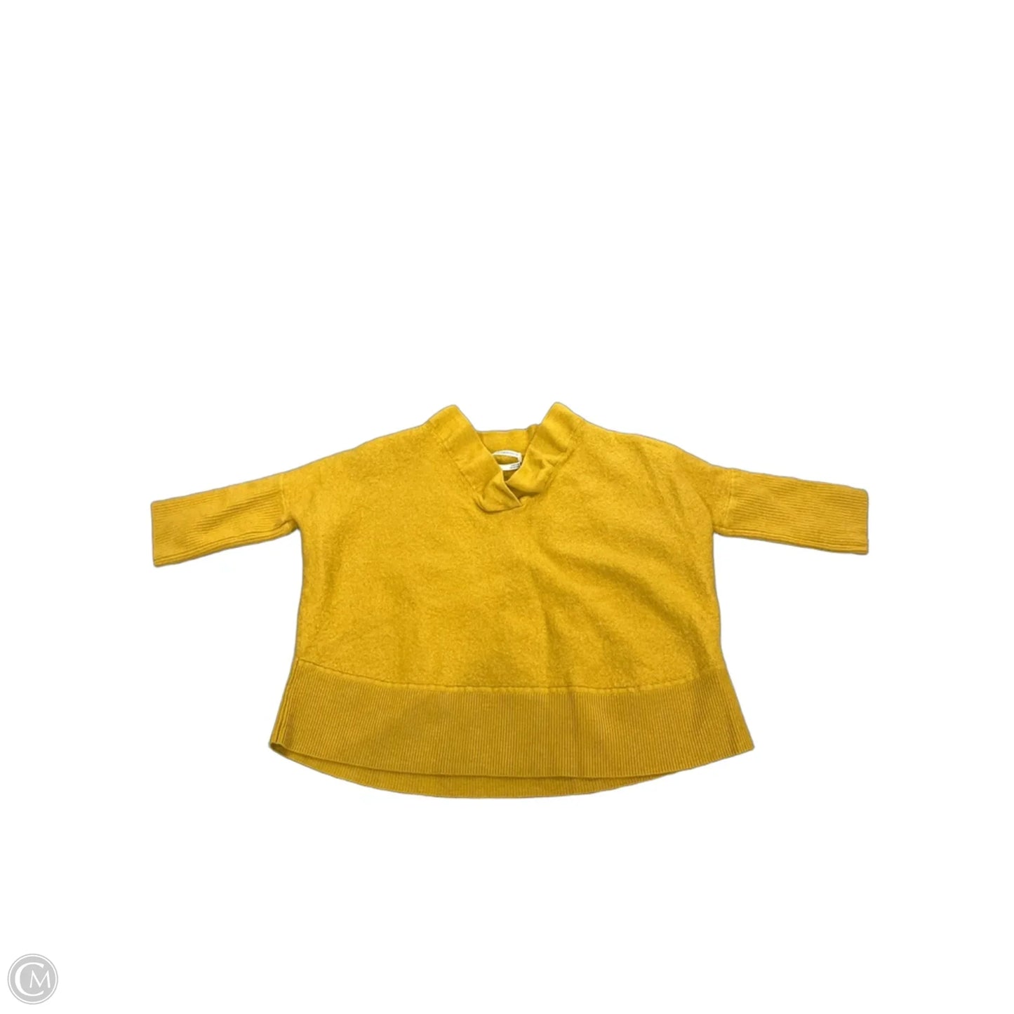 Top Short Sleeve By Anthropologie In Yellow, Size: Xs