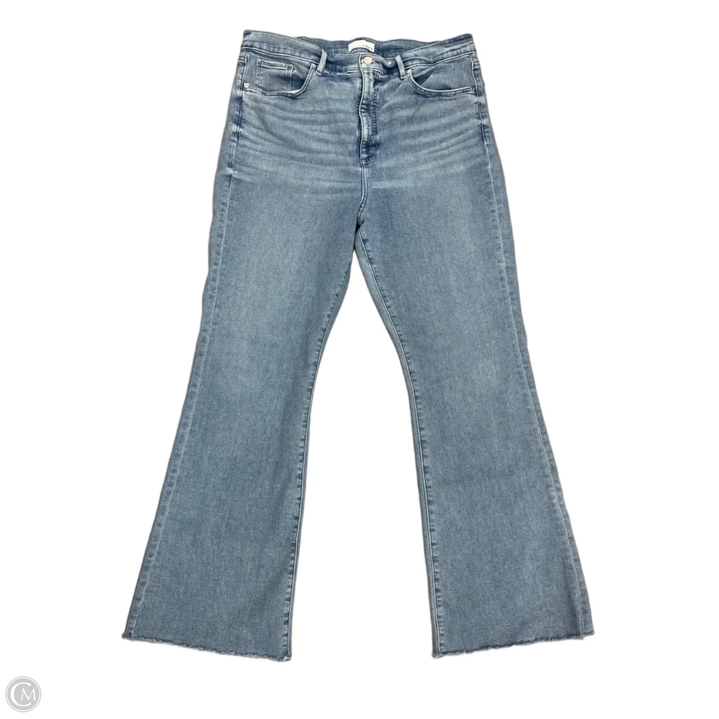 Jeans Flared By Loft In Blue Denim, Size: 16