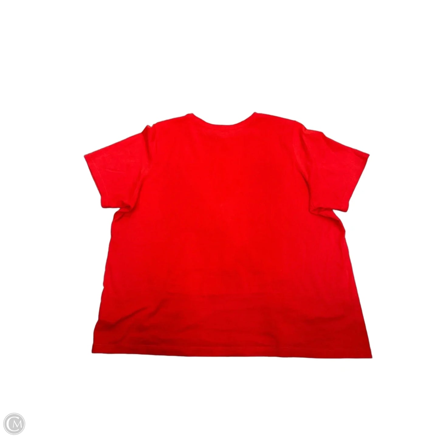Top Short Sleeve By Lands End In Red, Size: 1x