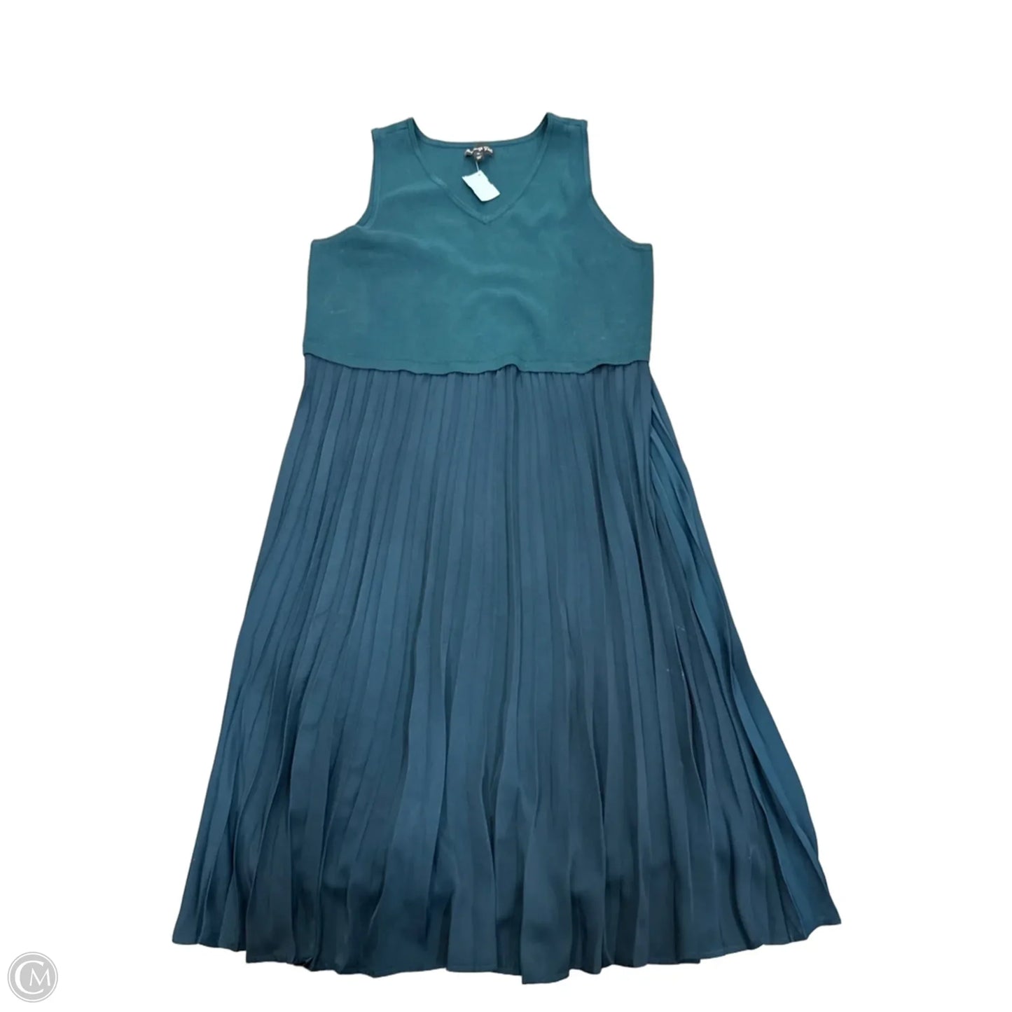 Dress Casual Midi By Clothes Mentor In Green, Size: 2x