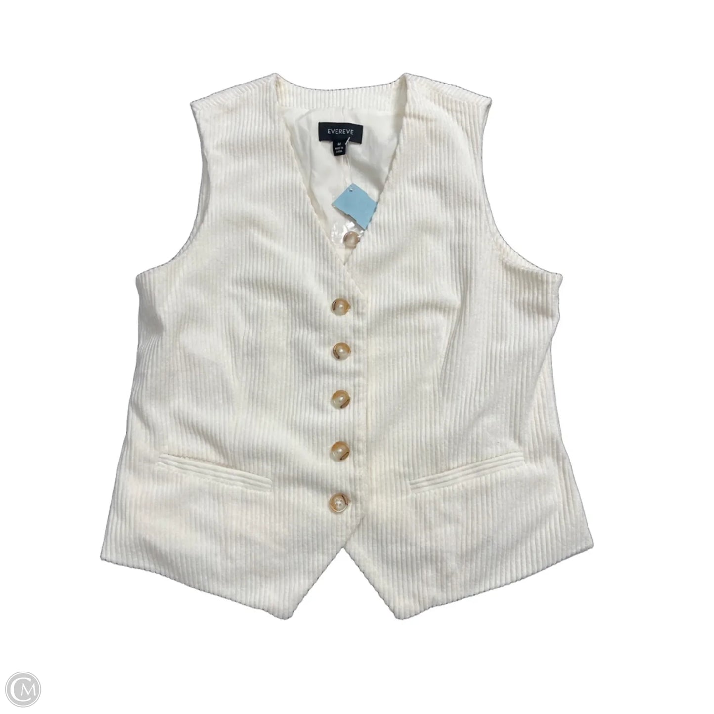 Vest Other By Evereve In Ivory, Size: M