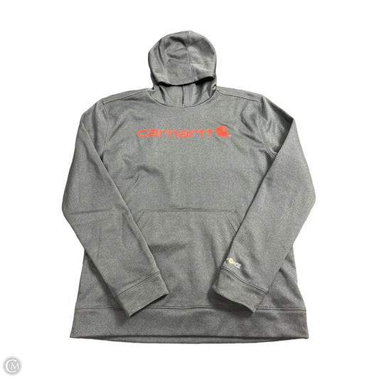 Sweatshirt Hoodie By Carhartt In Grey, Size: Xl