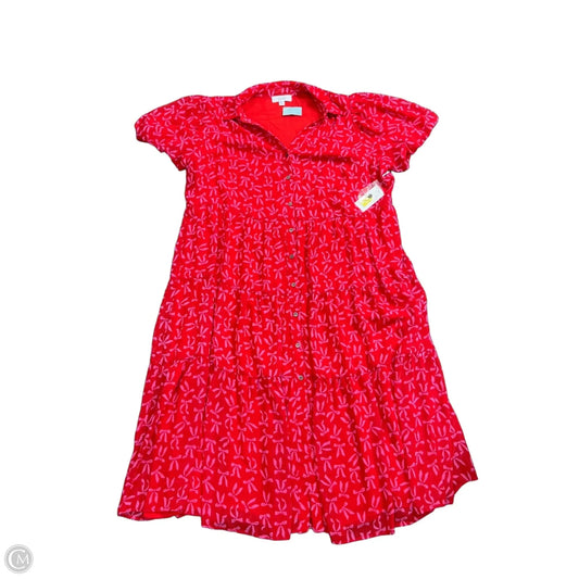 Dress Party Midi By Cece In Red, Size: 2x