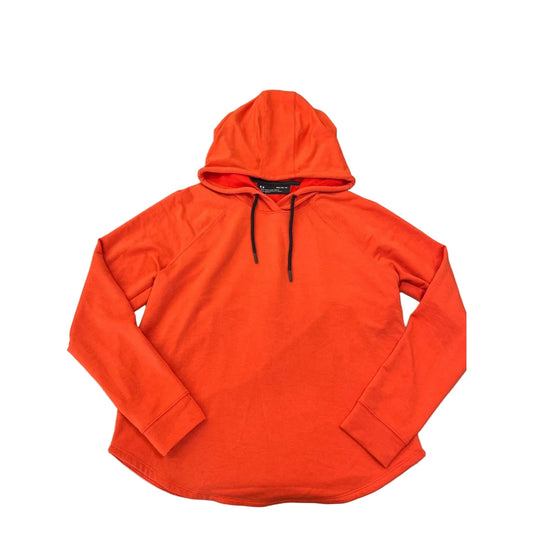 Athletic Sweatshirt Hoodie By Under Armour In Orange, Size: M