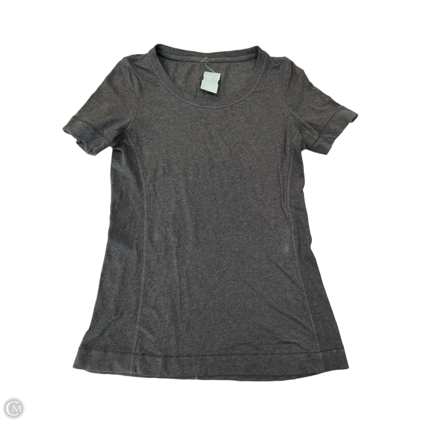 Athletic Top Short Sleeve By Lululemon In Black, Size: L