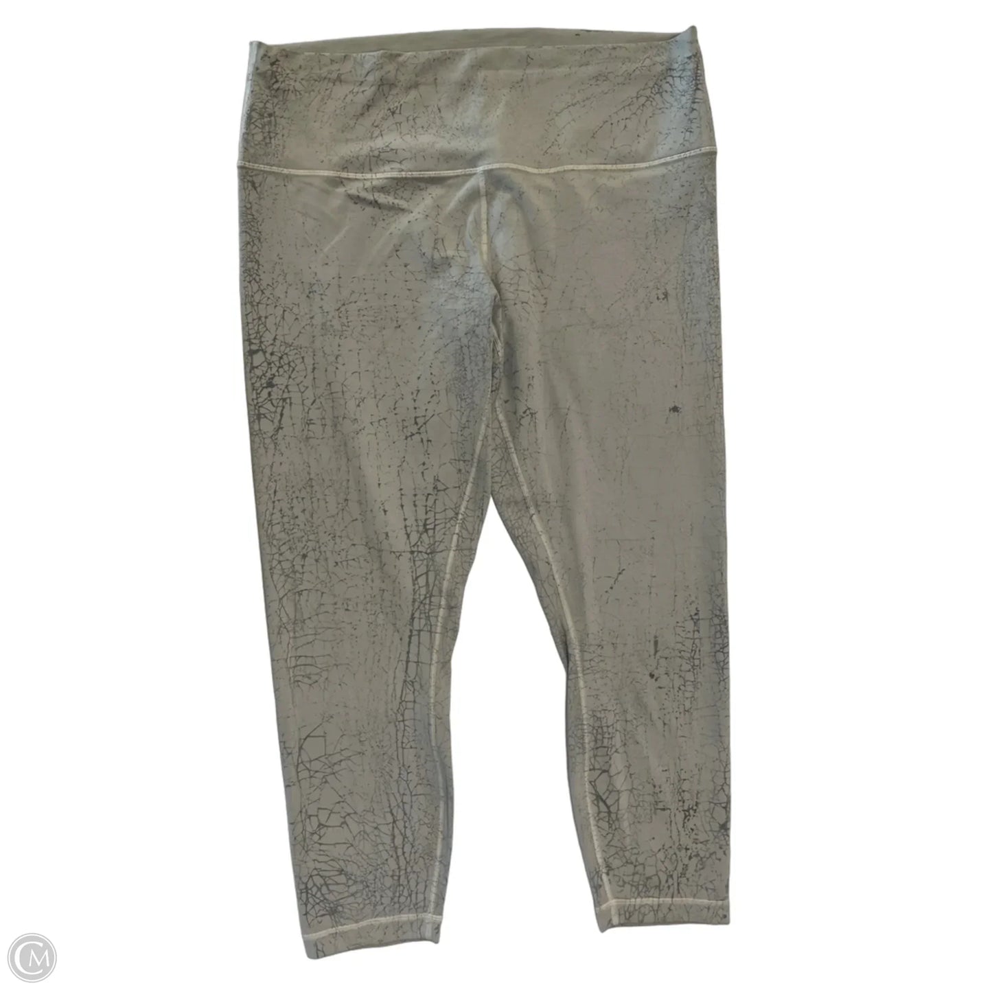 Athletic Leggings By Lululemon In Grey, Size: Xl