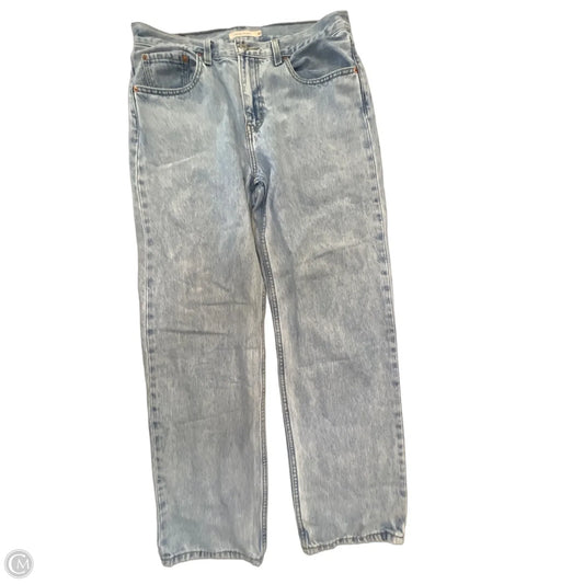 Jeans Straight By Levis In Blue Denim, Size: 10