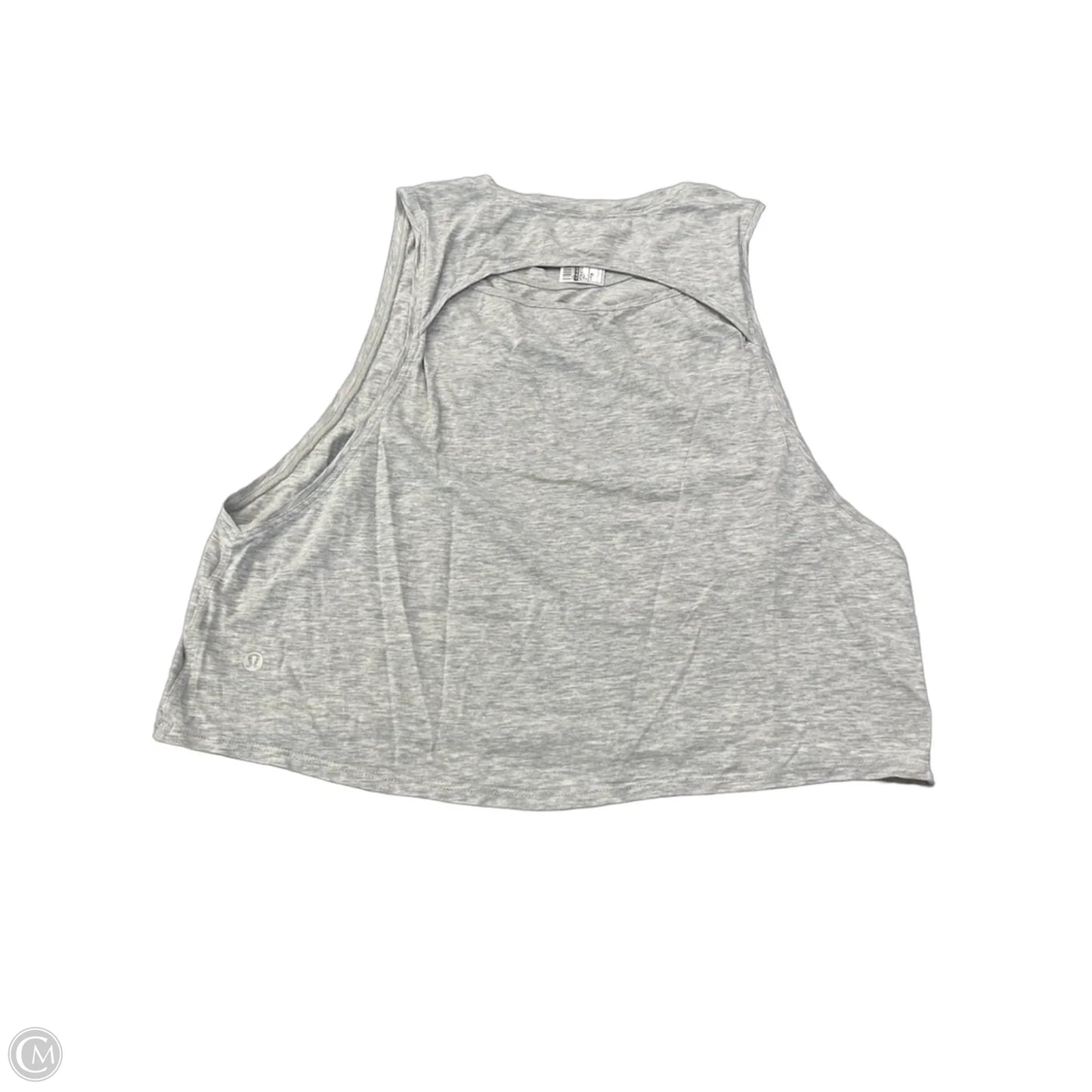 Athletic Tank Top By Lululemon In Grey, Size: M
